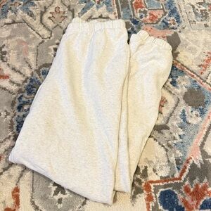 Brandy Melville Light Cream/Gray Joggers